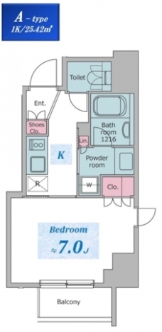 クロスレジデンス六義園の間取り図