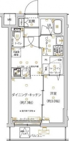 SPコート千川の間取り図