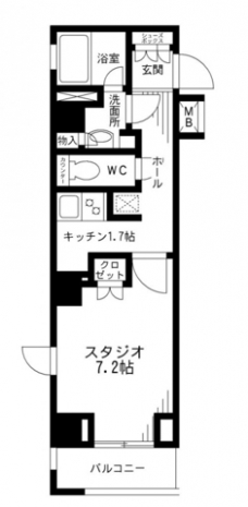 レジディア九段下の間取り図