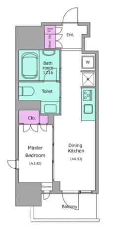 クロスレジデンス神田神保町の間取り図