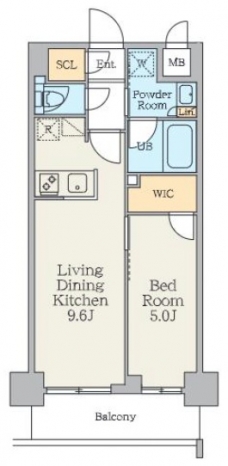 クレストコート中板橋の間取り図