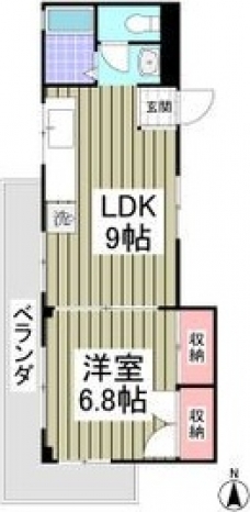 ヴィラきしもと第3の間取り図