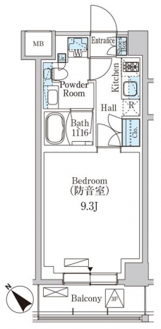 パークアクシス板橋ＭＵＳＥの間取り図