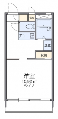 レオパレス要町Ⅱの間取り図