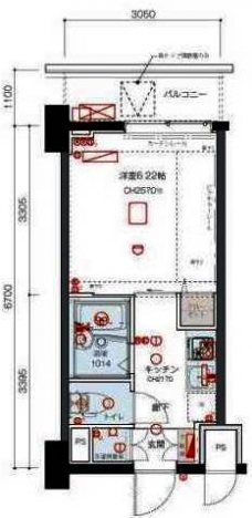 リヴシティ西川口の間取り図