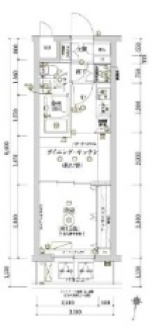ECREDE赤羽SOUTHの間取り図