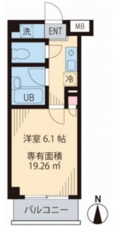 モンターリーブル美幸Ⅱの間取り図