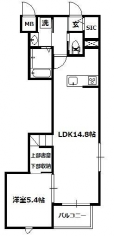 東川口ＨＢの間取り図