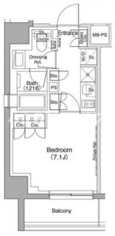 ザ・パークハビオ駒込の間取り図