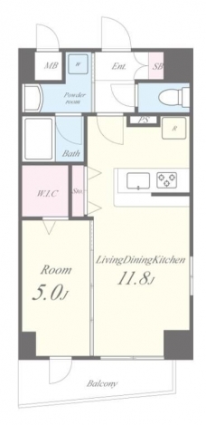 テ レジャンデール護国寺WESTの間取り図