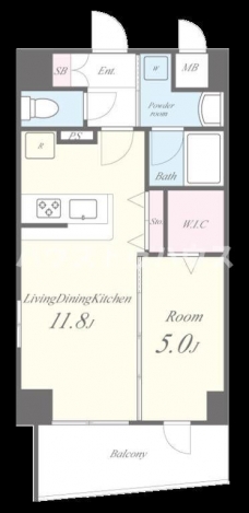 テ レジャンデール護国寺WESTの間取り図