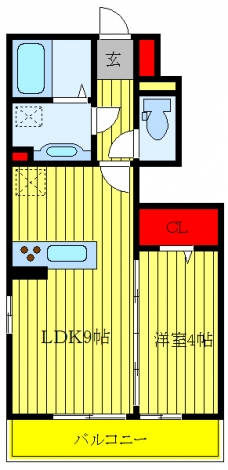 ソレーユ川口の間取り図