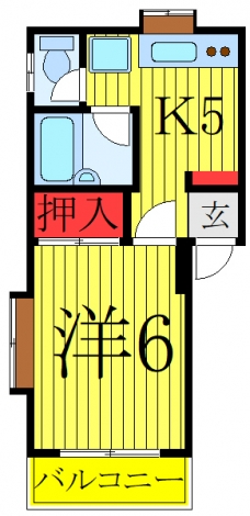 レジデンス第2築地の間取り図