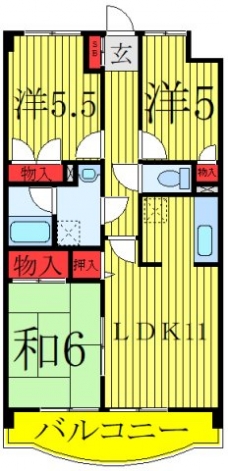 緑の森ハウスの間取り図