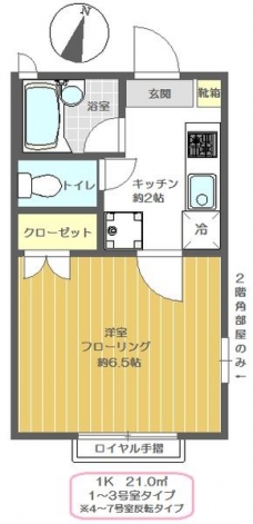 キャバンクラブの間取り図