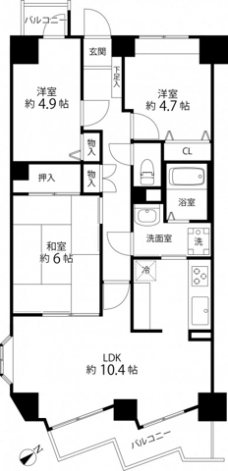 Ｊパレス桜台の間取り図