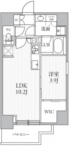 シーズンフラッツ滝野川の間取り図