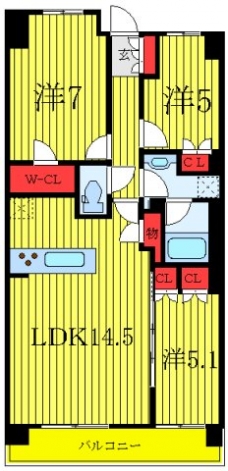 ザ・パークハウスオイコス赤羽志茂サードスクエアの間取り図