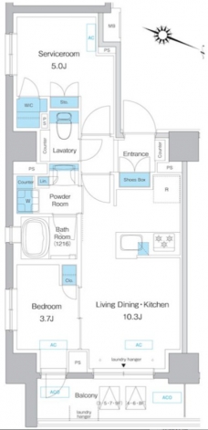 プレディアコート板橋の間取り図