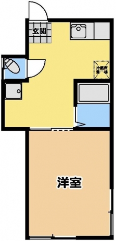 北区赤羽台3丁目アパートの間取り図