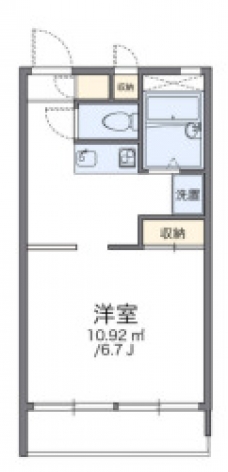 レオパレス要町Ⅱの間取り図