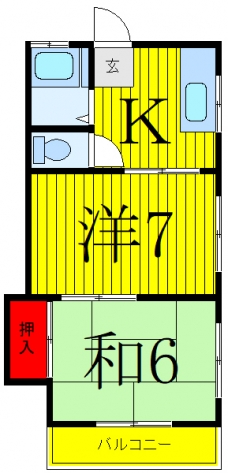 グリーンハイムの間取り図