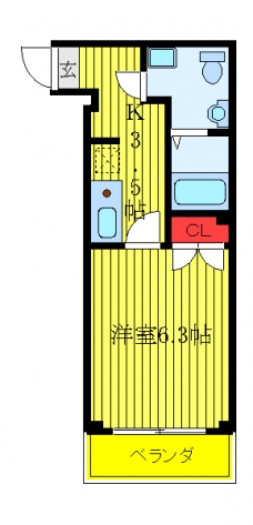 ベルテFの間取り図