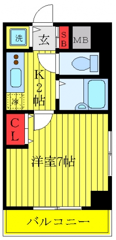セントパレス本蓮沼の間取り図