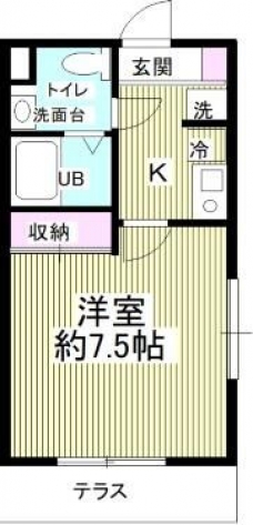 鳩ヶ谷ハウスの間取り図