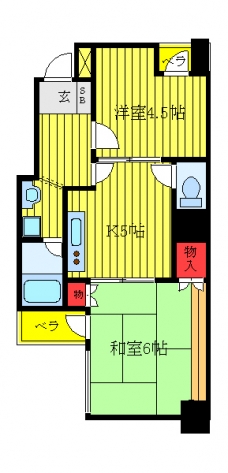 パレス内田6号館の間取り図