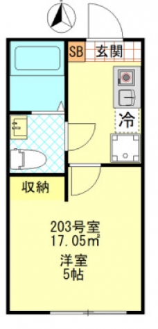 フィーカ板橋の間取り図