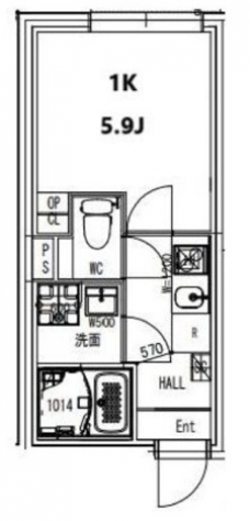 リュジアン北赤羽の間取り図