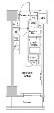 ザ・パークハビオ入谷の間取り図