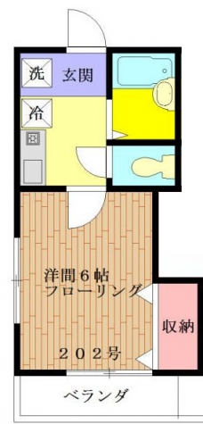 コーポ椎の木の間取り図