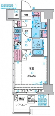 GENOVIA川口元郷の間取り図