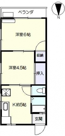 コーポ西村の間取り図