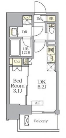 ザ・ライオンズフォーシア文京湯島の間取り図