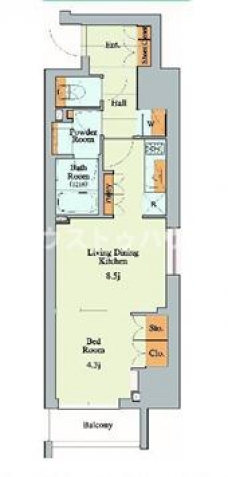 クレストコート大塚の間取り図