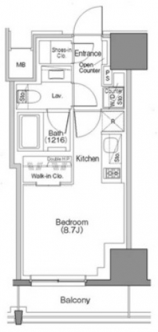 ザ・パークハビオＳＯＨＯ大手町の間取り図