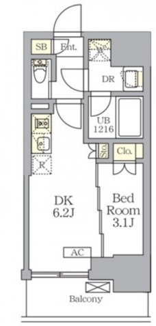 ザ・ライオンズフォーシア文京湯島の間取り図