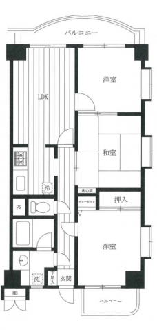 セントヒルズ東川口の間取り図
