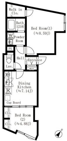 ＥＤＩＴ西池袋の間取り図