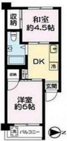 池袋第二ローヤルコーポの間取り図