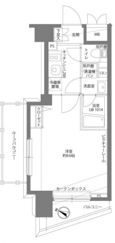 パティーナ新大塚の間取り図