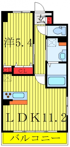 パークアレー川口の間取り図