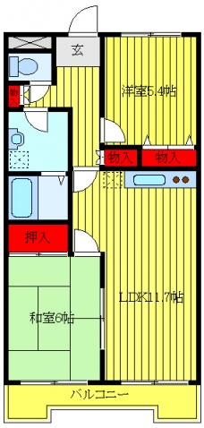 サンシティー四葉の間取り図