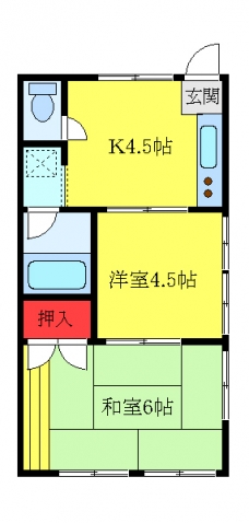 ハウス竹村の間取り図