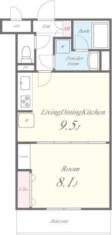 Bon Mandarineの間取り図