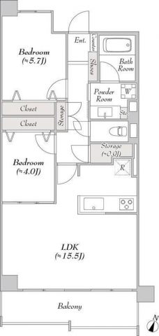 ルミークアン本郷の間取り図
