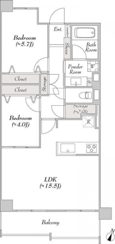 ルミークアン本郷の間取り図